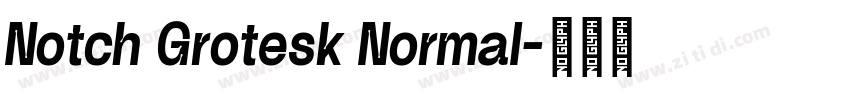 Notch Grotesk Normal字体转换